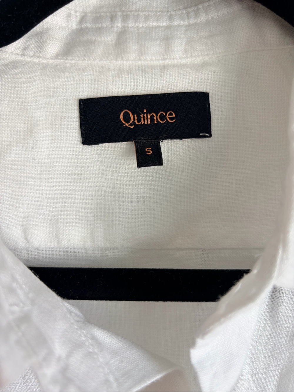 Quince White Short Sleeve Linen Button-Down Shirt - Picture 4 of 6